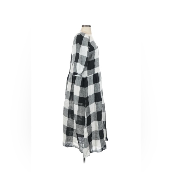 Everlane The Linen Oversized Puff Sleeve - Gingham (S) - Picture 11 of 13